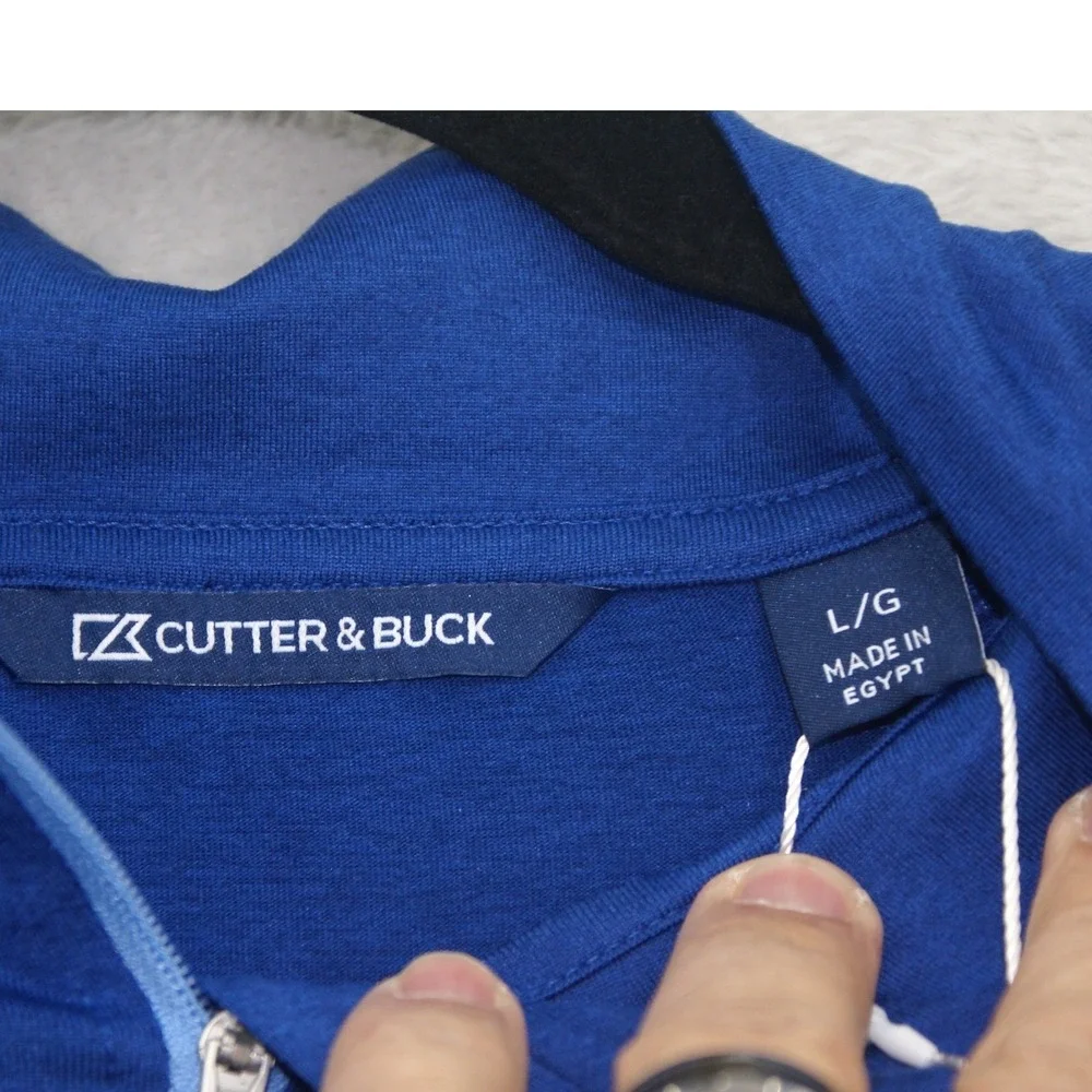 Cutter & Buck Coastline Epic Comfort Eco Quarter Zip Blue AdventHealth LCK00210